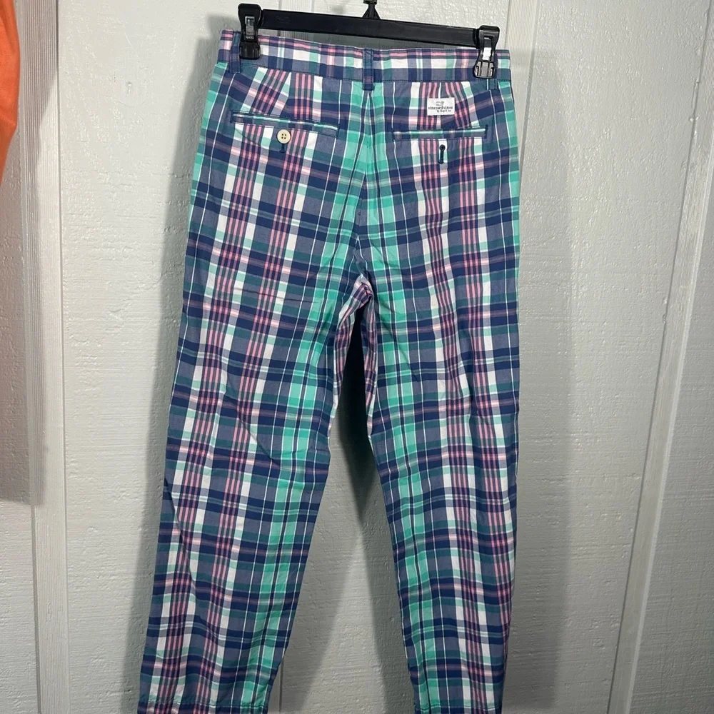 Vineyard Vines Boys Seaway Plaid Club Pants Size 14 EUC - Picture 6 of 10